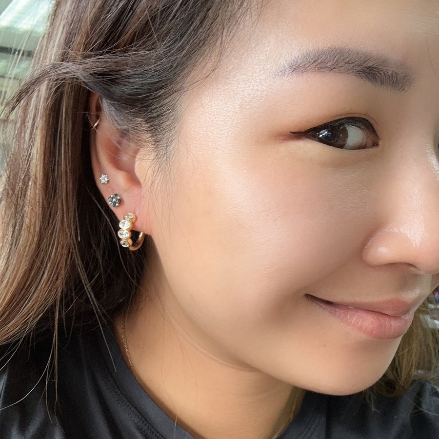 Oval Lab Grown Diamond Hoop Earrings