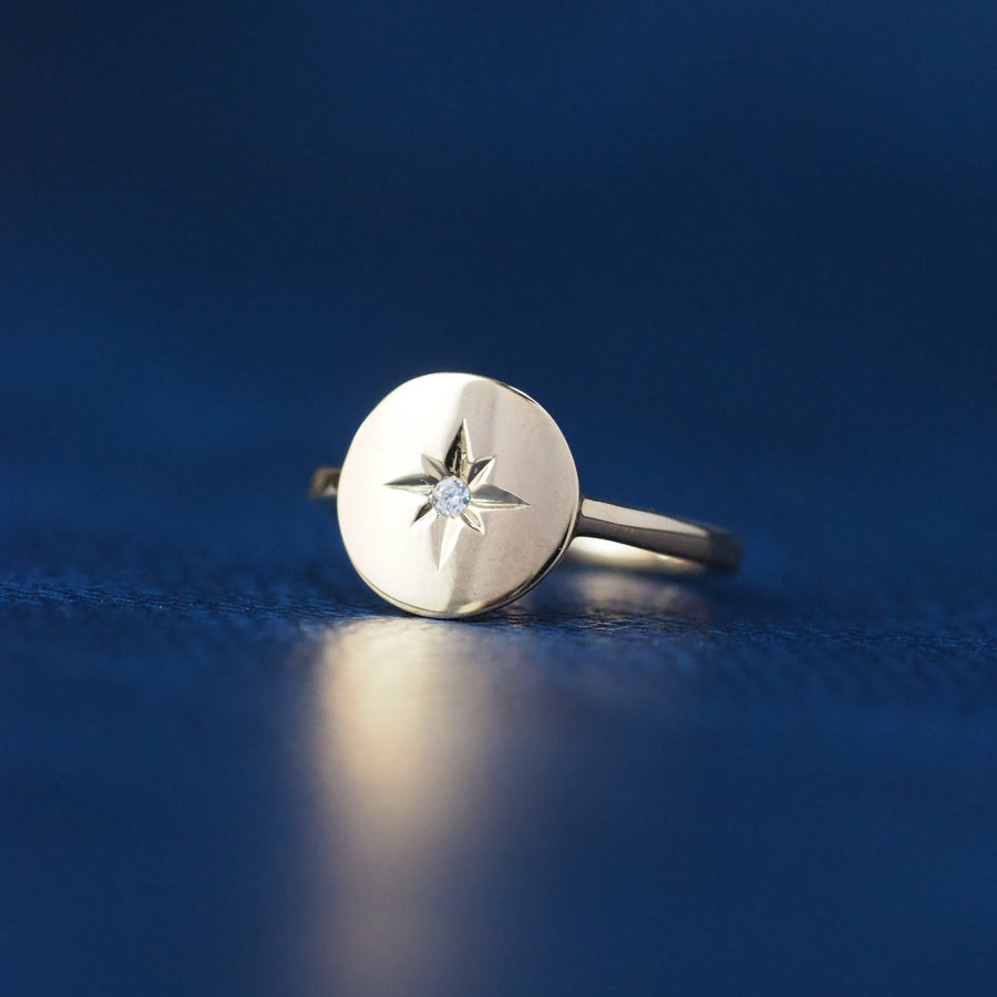 10 Karat Yellow Gold Star Ring