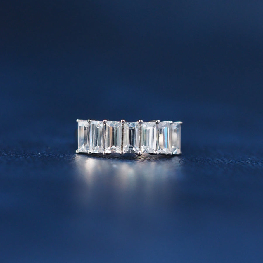 Big Tapered Baguette Stone Ring