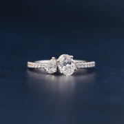 Oval & Pear Shape Lab Grown Diamond Ring