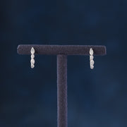 Marquise & Round Lab Grown Diamonds Hoop Earrings