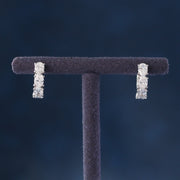 Oval Lab Grown Diamonds Hoop Earrings