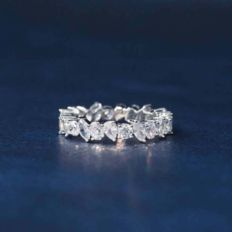 Mixed Shapes Eternity Ring