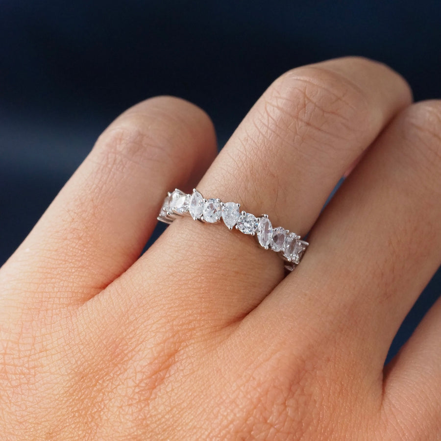 Mixed Shapes Eternity Ring