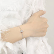 Silver Northern Star Bolo Bracelet