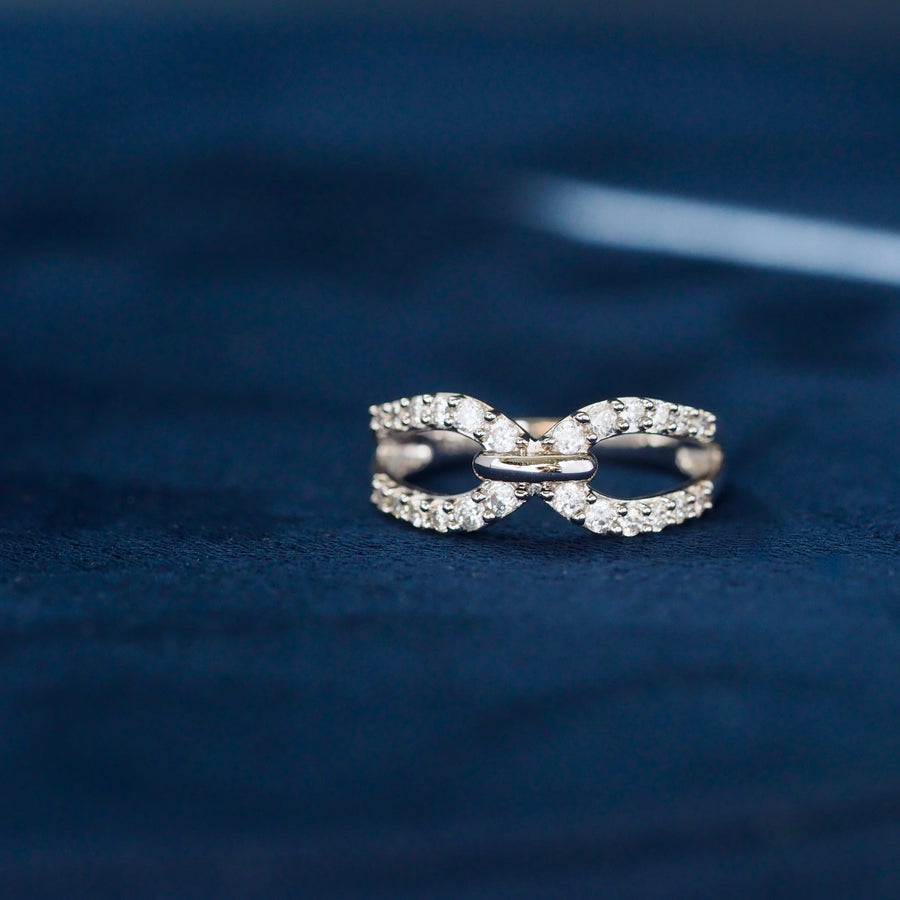 Silver Corset Lookalike Ring
