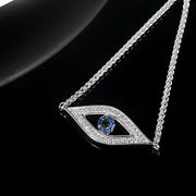 Silver Evil Eye Bolo Bracelet