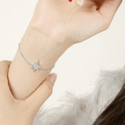 Silver Northern Star Bolo Bracelet