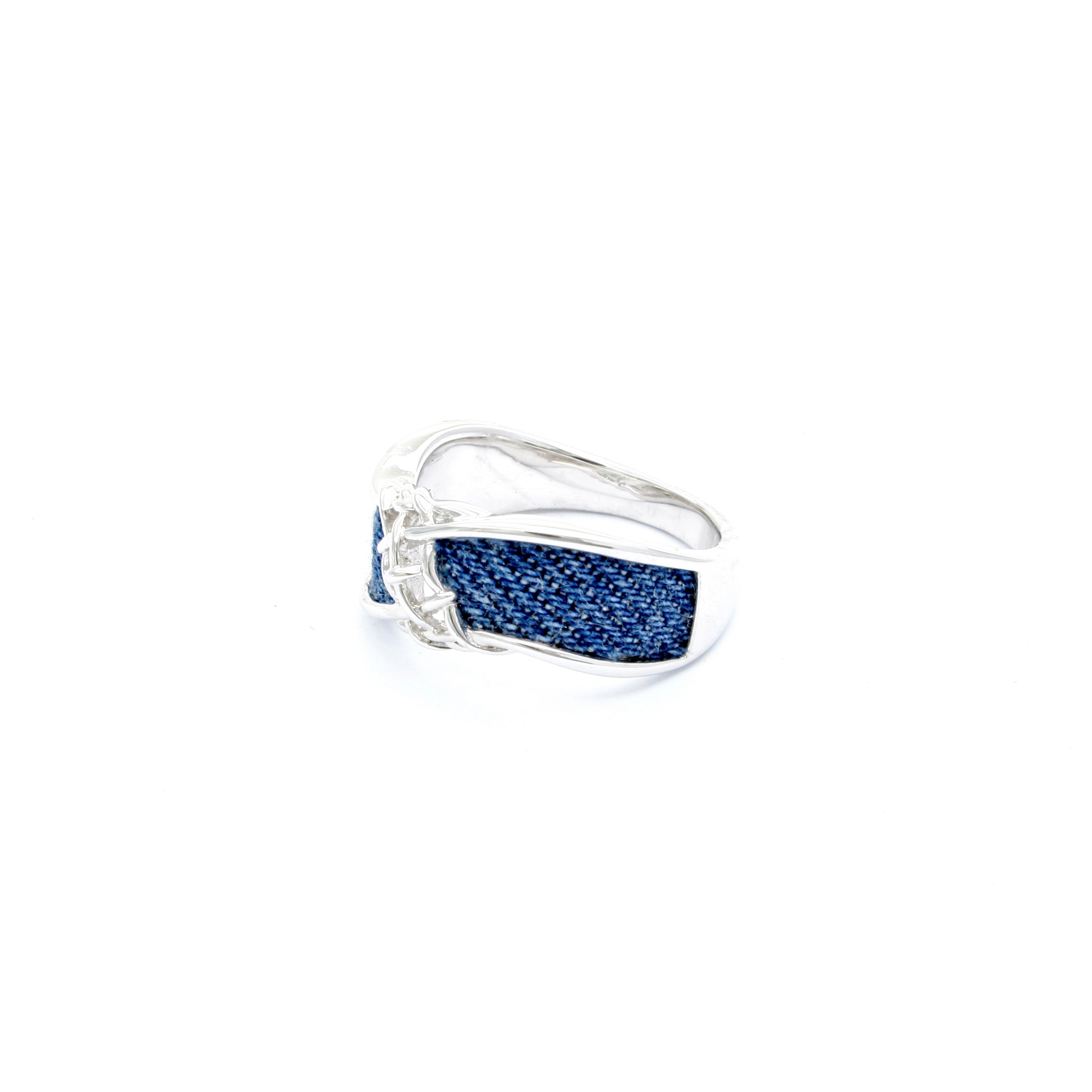 Denim Curve Ring