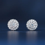 10 Karat White Gold Fashion Earrings