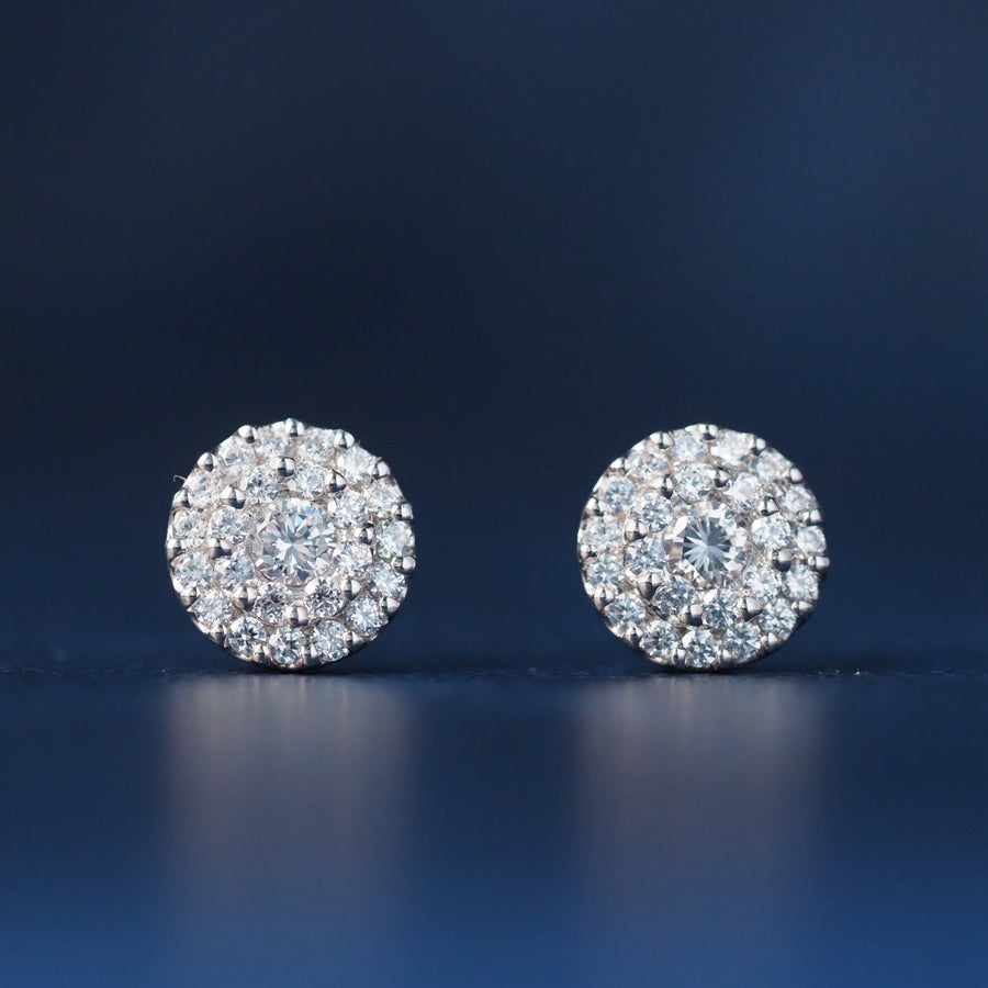 10 Karat White Gold Fashion Earrings