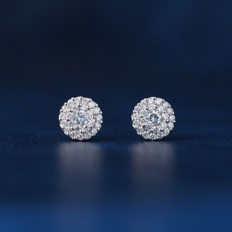 10 Karat White Gold Fashion Earrings