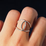 Silver Fashion Diamond Ring