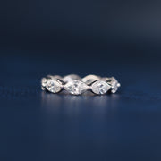 Marquise Horizontal Lab Grown Diamond Band Ring