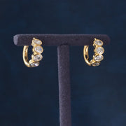 Oval Lab Grown Diamond Hoop Earrings