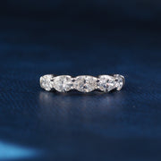 Oval Horizontal Lab Grown Diamond 5-Stone Band Ring