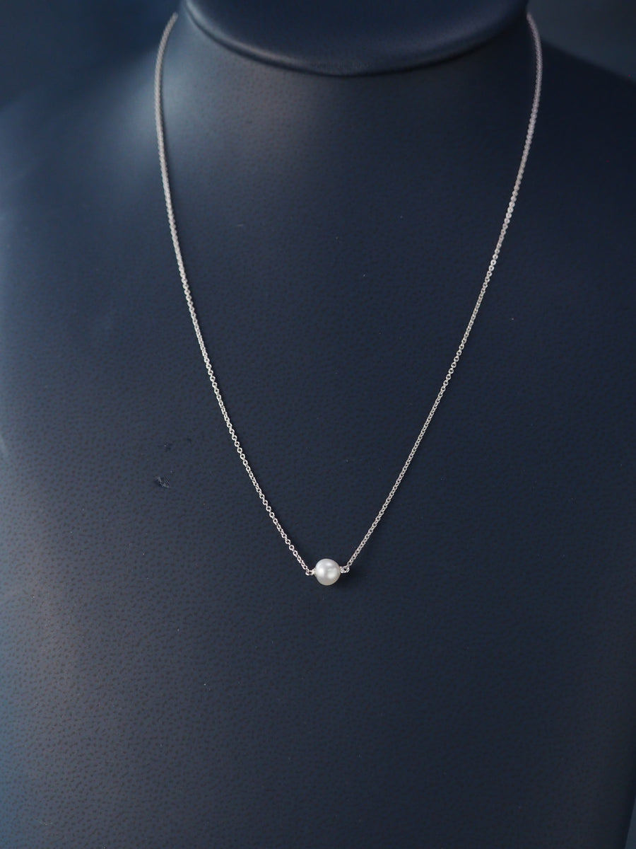 Silver Freshwater Pearl Necklace