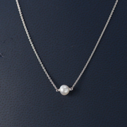 Silver Freshwater Pearl Necklace