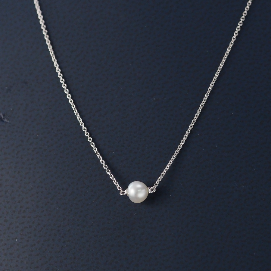 Silver Freshwater Pearl Necklace