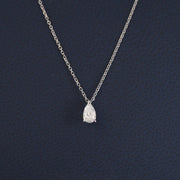 Solitaire Pear Shape 0.34ct Lab Grown Diamond Necklace