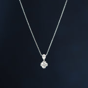 Pear & Round Lab Grown Diamond Drop Necklace