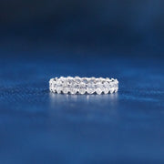 Oval Cut Lab Grown Diamond Eternity Ring