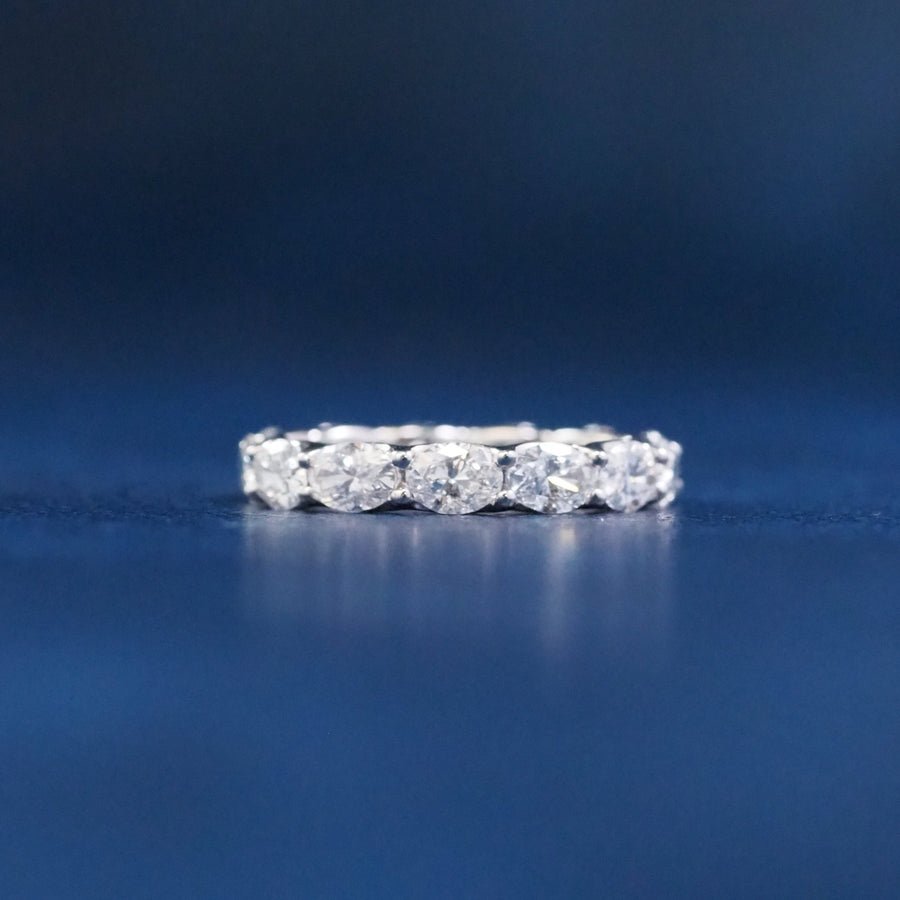 Oval Horizontal Lab Grown Diamond Eternity Ring