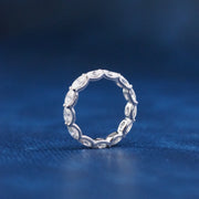 Oval Horizontal Lab Grown Diamond Eternity Ring