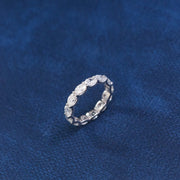 Oval Horizontal Lab Grown Diamond Eternity Ring