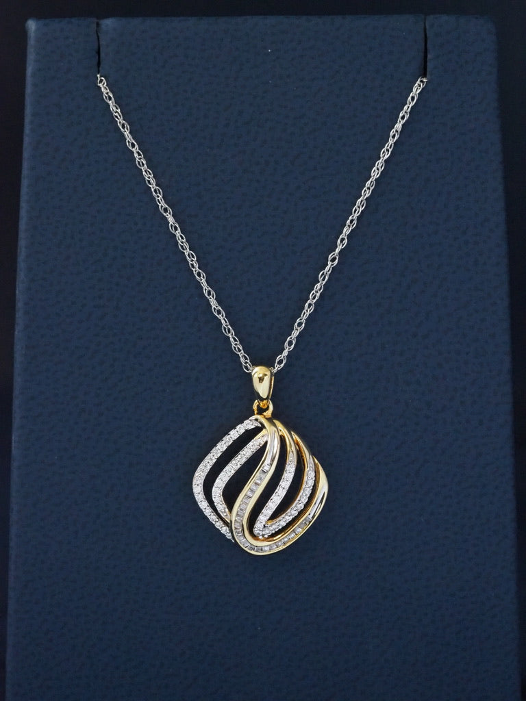 Silver Two-Tone Pendant