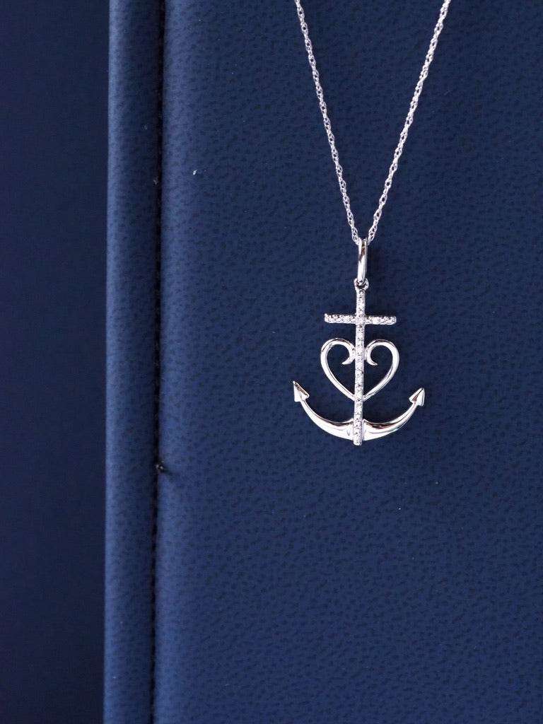 Silver Anchor Pendant