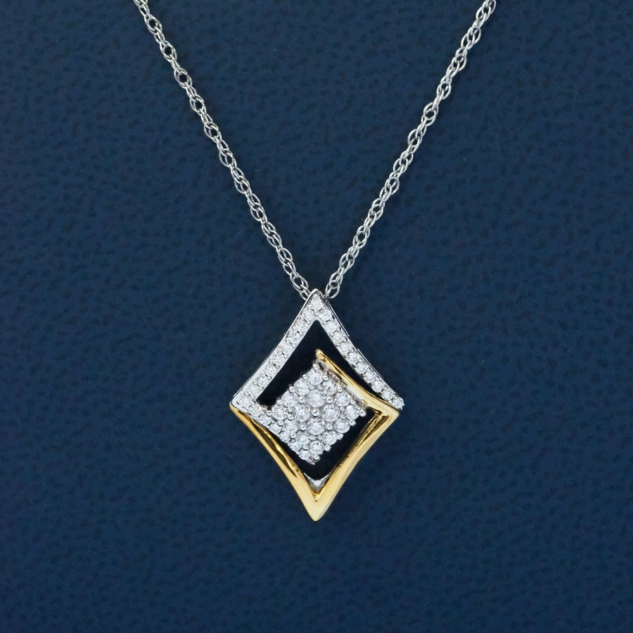 Silver Two-Tone Pendant