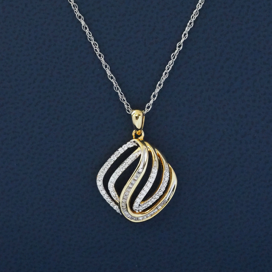 Silver Two-Tone Pendant