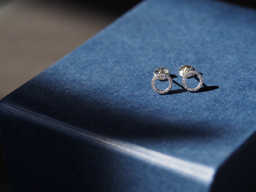 Silver Circle Earrings