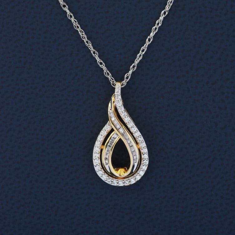 Silver Tear Drop Pendant