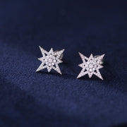 Silver Stars Earrings