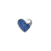 Denim Heart Pendant