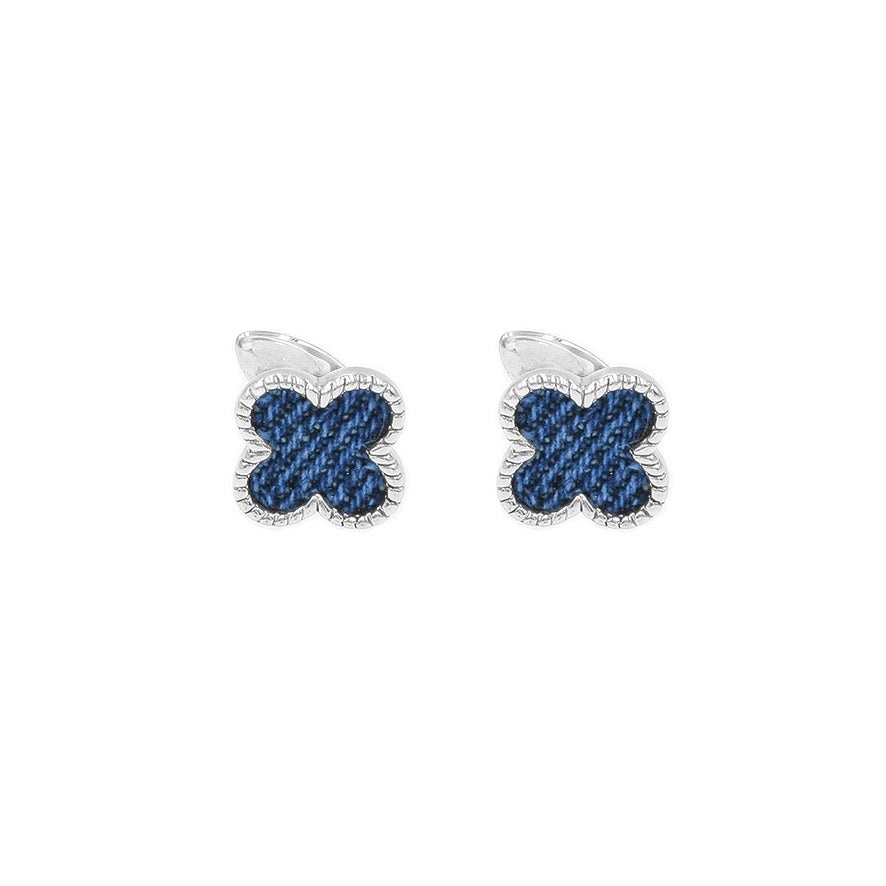 Denim Clover Cufflinks