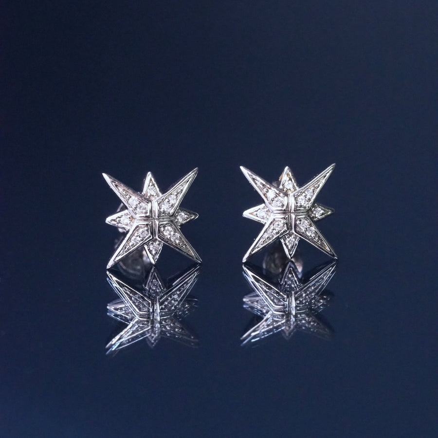 Silver Star Earrings
