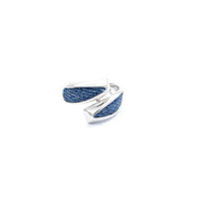 Denim Bypass Ring