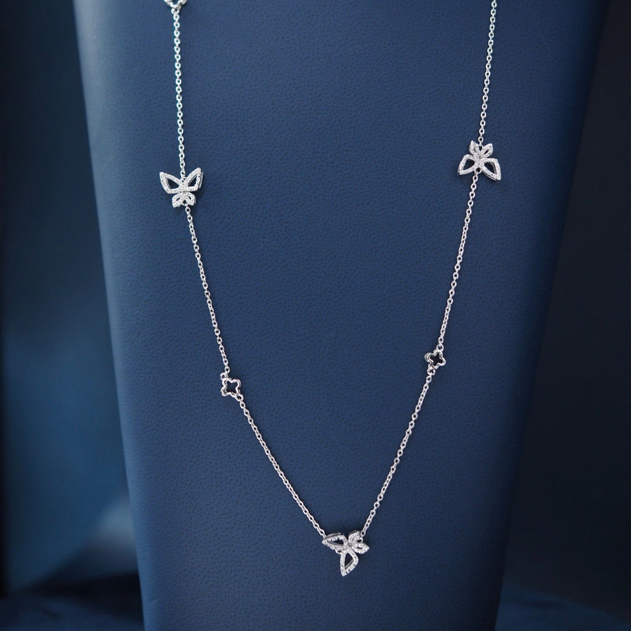 Silver Butterfly Necklace