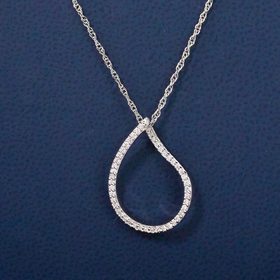 Silver Teardrop Pendant