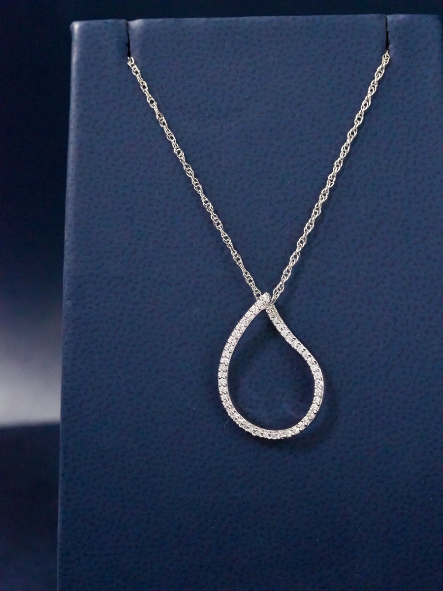 Silver Teardrop Pendant
