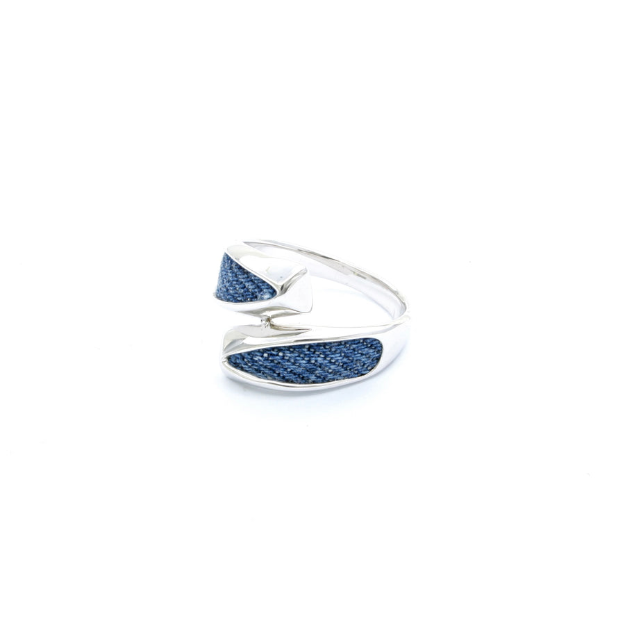 Denim Bypass Ring
