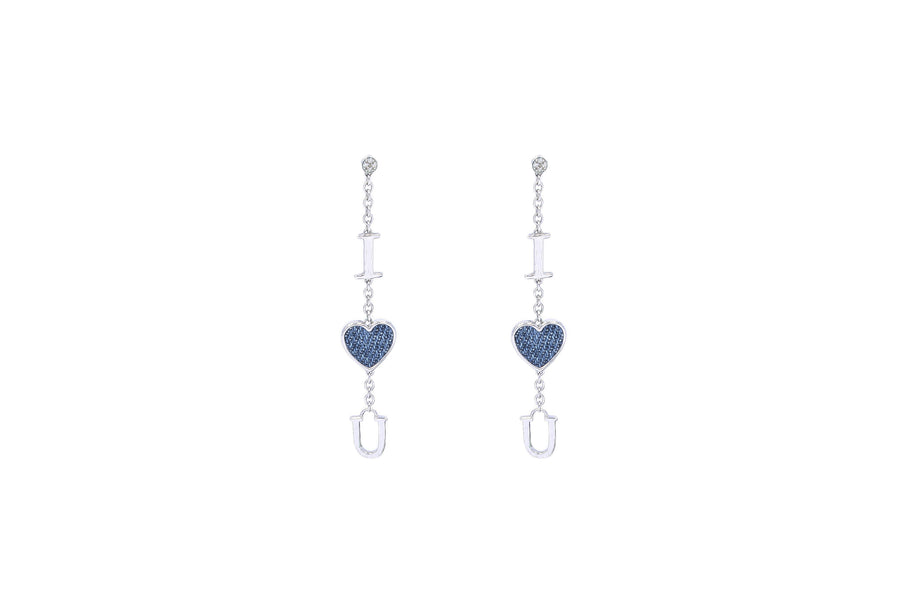 Dangling "I LOVE YOU" Earrings