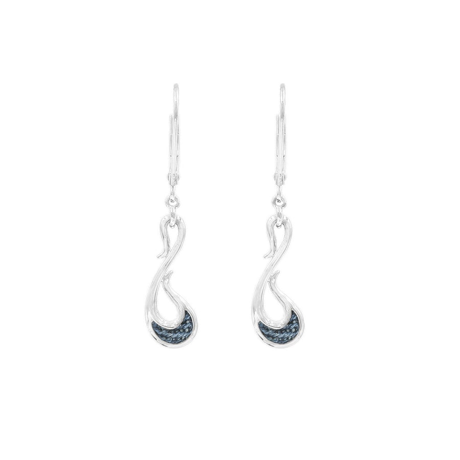 Denim Drop Earrings