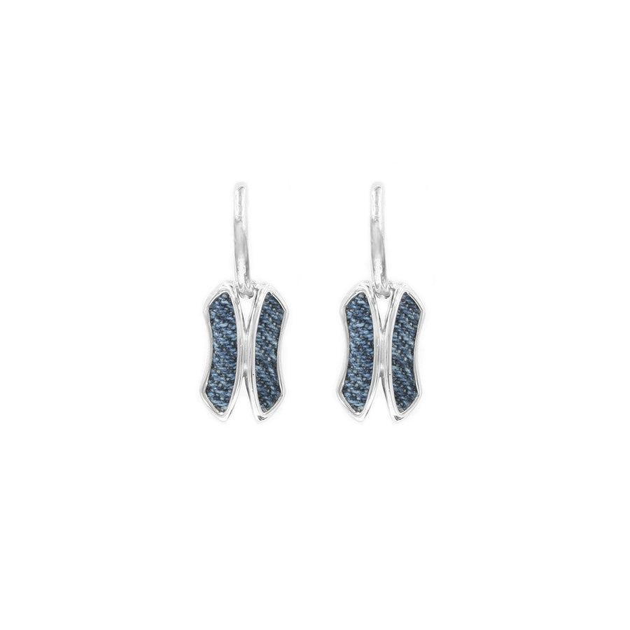 Denim 3D Earrings