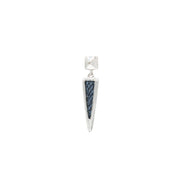 Denim Dangling Kite Shape Earrings