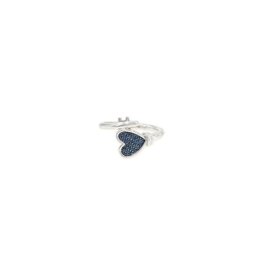 Denim Heart Ring