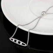 Silver Bar Bolo Bracelet